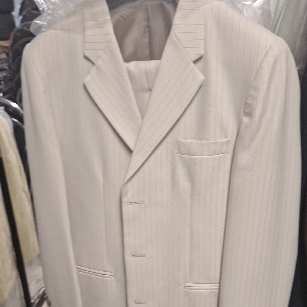 Original Retro Brand Kids Cream Pinstripe Suit Set